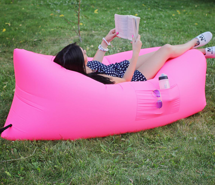 Бескаркасные диваны, Надувной шезлонг (ламзак, биван) Airpuf