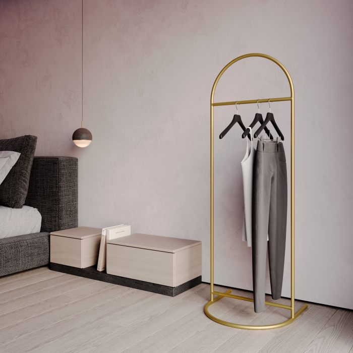 Вешалки, Дизайнерская напольная вешалка ручной работы GENGLASS Evesa