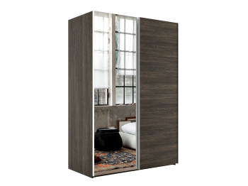 Шкаф-купе Эста ДСП+Зеркало 160х66х240