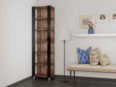 Открытые, Стеллаж модульный Универсальный 35х44х240 Черное стекло