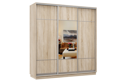 Шкаф-купе Премьер Лайт 59 (08;05;08) трехдверный