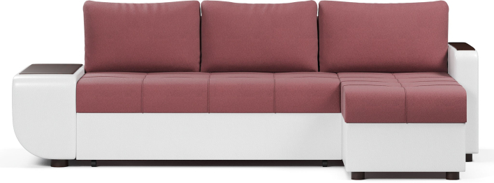 Диван-кровать угловой Атланта со столиком еврокнижка,велюр+экокожа