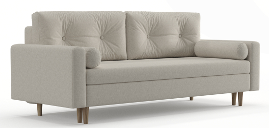 Диван-кровать Таврида, пружинный блок, рогожка