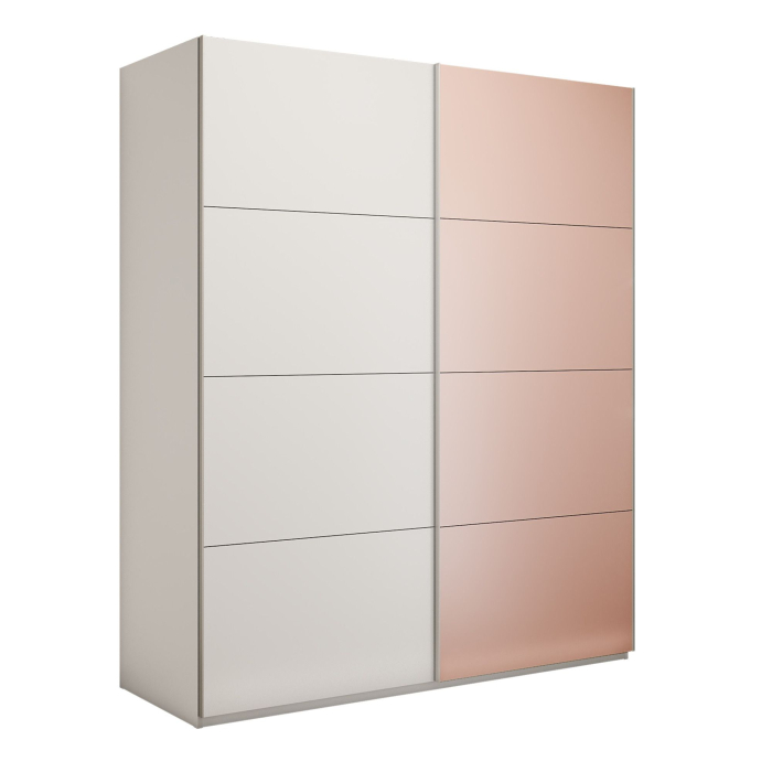 Шкафы-купе 2-х дверные, Шкаф-купе Эста 2-х дверный ДСП/Стекла пудра/Доводчик 160х66х240