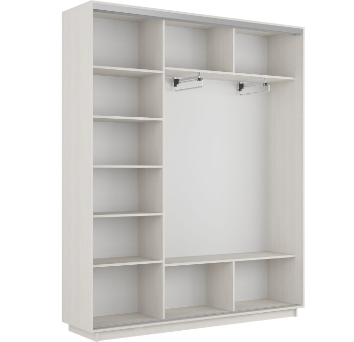 Шкафы-купе 3-х дверные, Шкаф-купе Экспресс 3-х дверный Фотопечать Квадрат Стекла 210х45х220