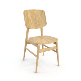 Стул VASTO-V с деревянной спинкой и сиденьем Vasto_V_ND