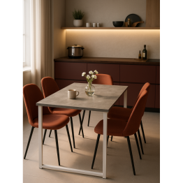 Деревянный стол Лиман 117 x 77 (белые ноги)