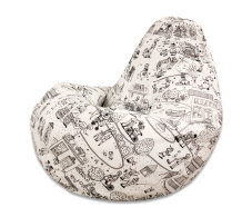 Кресла-мешки, Кресло раскраска, жаккард с фломастерами