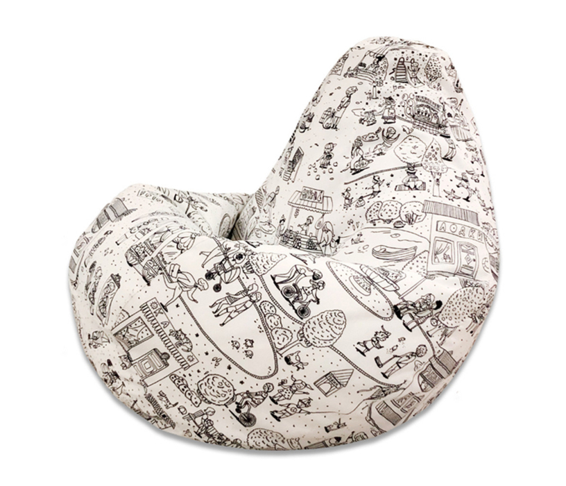 Кресла-мешки, Кресло раскраска, жаккард с фломастерами