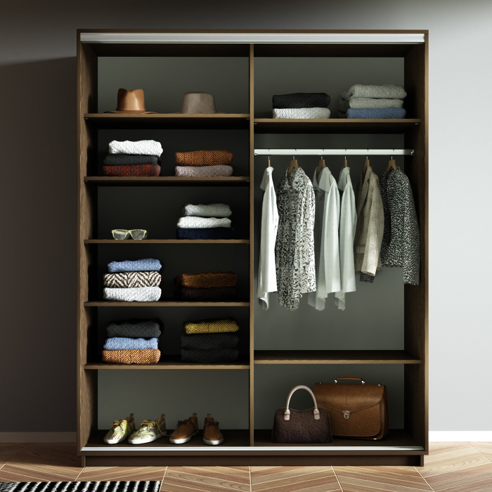 Шкафы-купе 2-х дверные, Шкаф-купе Экспресс 2-х дверный Фотопечать Калейдоскоп Стекла 140х60х240