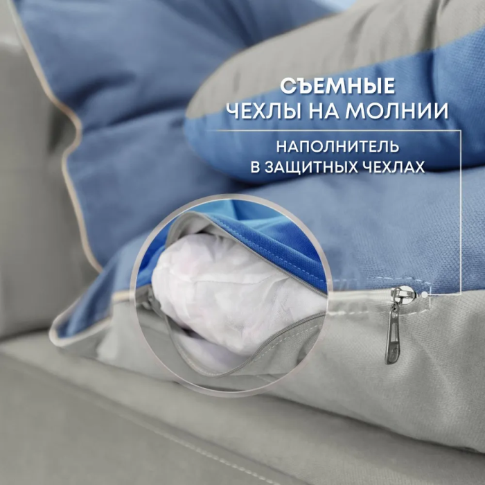 Диваны прямые, Бескаркасный диван-кровать Клиффорд 2000*930 мм велюр