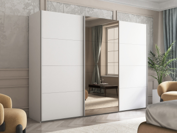 Шкаф-купе Эста ДСП+Зеркало+ДСП 300х66х240