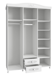 Шкаф трёхстворчатый с зеркалом Ассоль АС-27