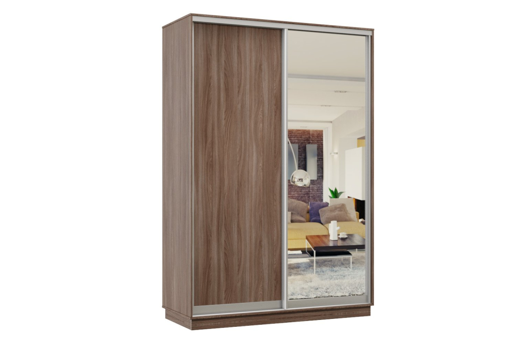 Шкафы-купе, Шкаф-купе Премьер Лайт 10 (02;01) двухдверный