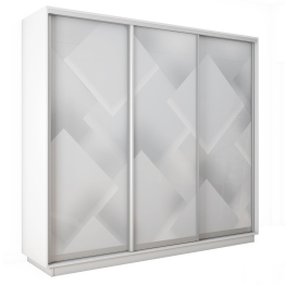 Шкаф-купе Экспресс 3-х дверный Фотопечать Квадрат Стекла 210х60х240