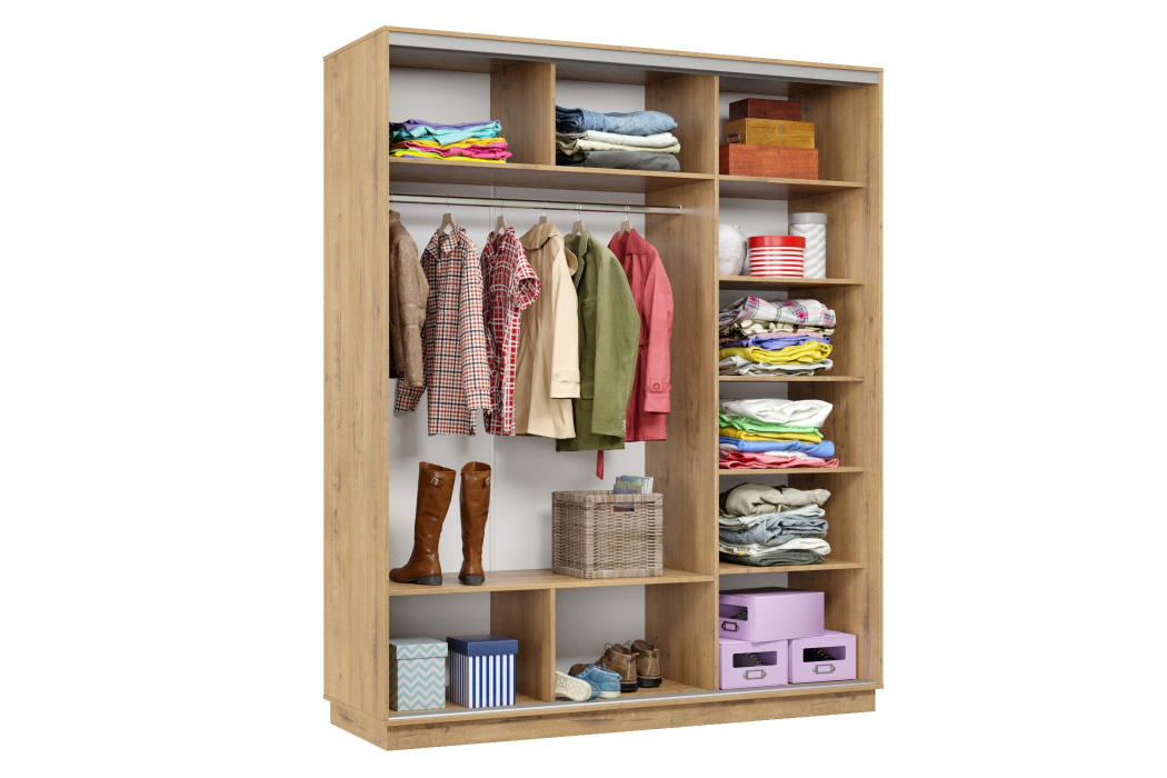 Шкафы-купе 3-х дверные, Шкаф-купе Премьер Лайт 22 (05;05;05) трехдверный