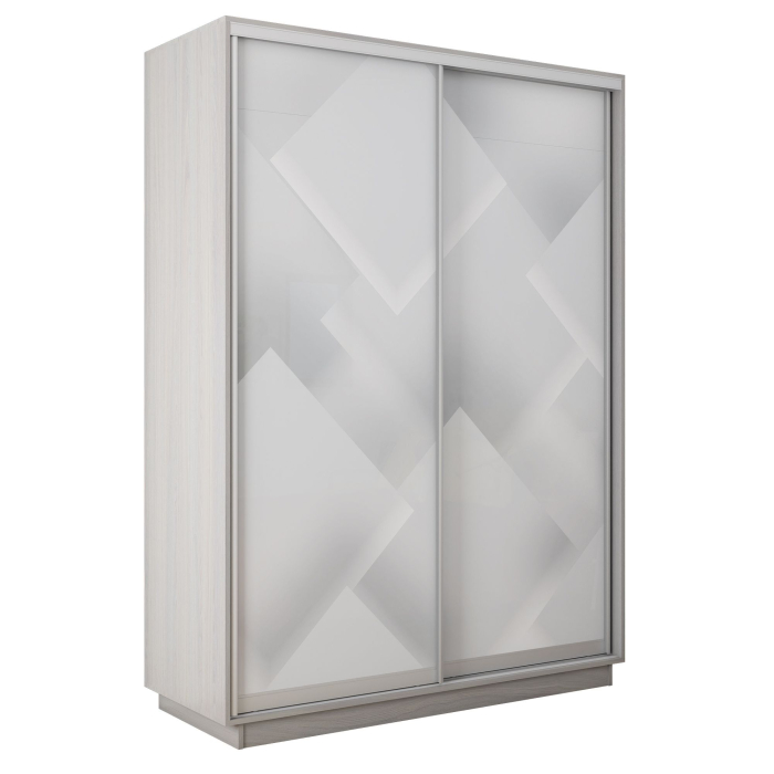 Шкафы-купе 2-х дверные, Шкаф-купе Экспресс 2-х дверный Фотопечать Квадрат Стекла 120х60х240