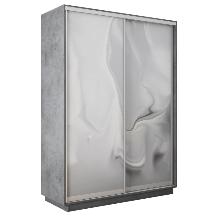 Шкафы-купе 2-х дверные, Шкаф-купе Экспресс 2-х дверный Фотопечать Шелк Стекла 120х60х240