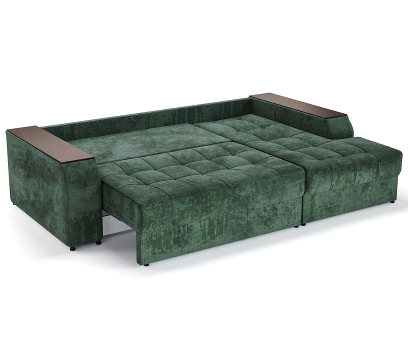 Диваны угловые в гостиную, Угловой диван-кровать Лас-Вегас правый, шенилл