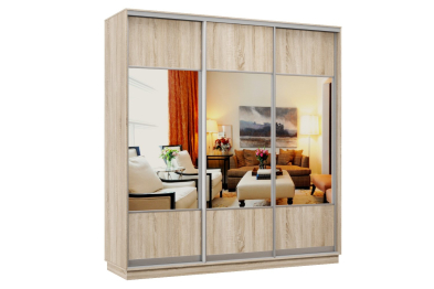 Шкаф-купе Премьер Лайт 28 (05;05;05) трехдверный