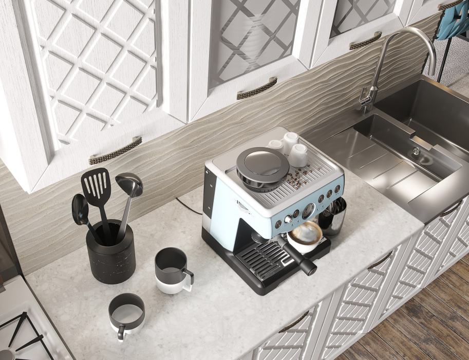 Кухня 2 метра, Кухня Агава 2,0 м Акация Белая МДФ