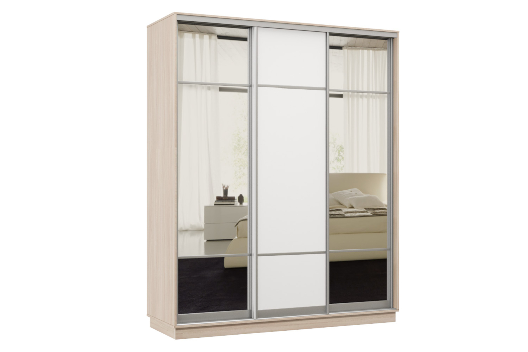 Шкафы-купе, Шкаф-купе Премьер Лайт 23 (11;08;11) трехдверный