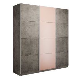 Шкаф-купе Прайм 3-х дверный Стекла пудра/ДСП/Доводчики 180х57х230