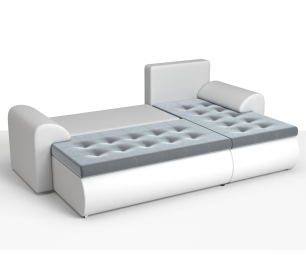 Угловой диван Ванкувер правый, экокожа /велюр