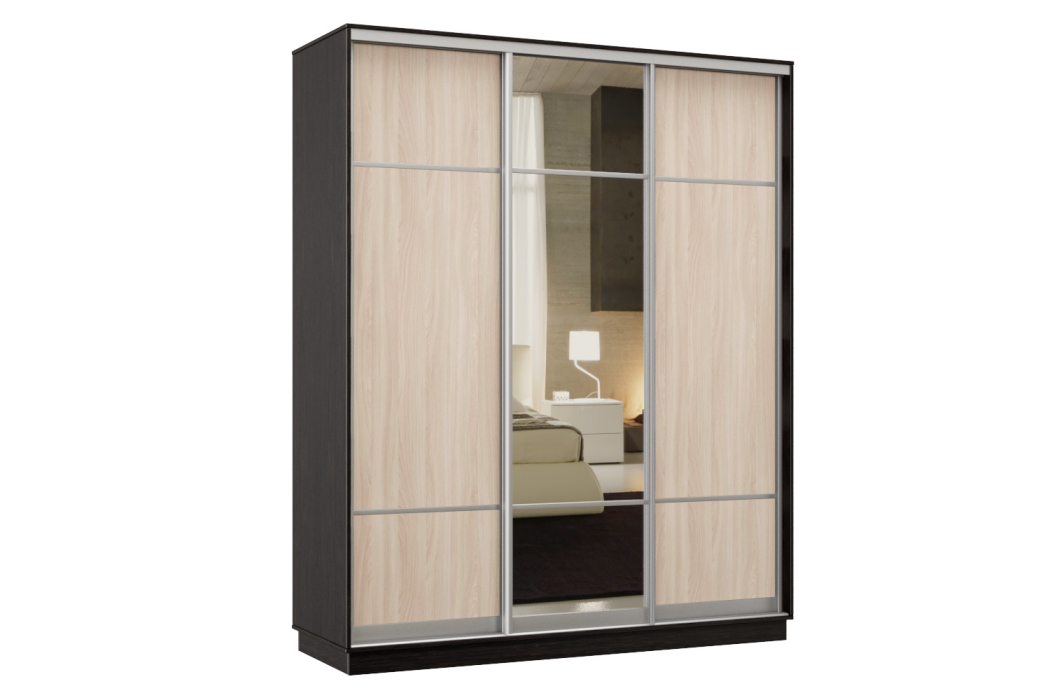 Шкафы-купе, Шкаф-купе Премьер Лайт 23 (08;11;08) трехдверный