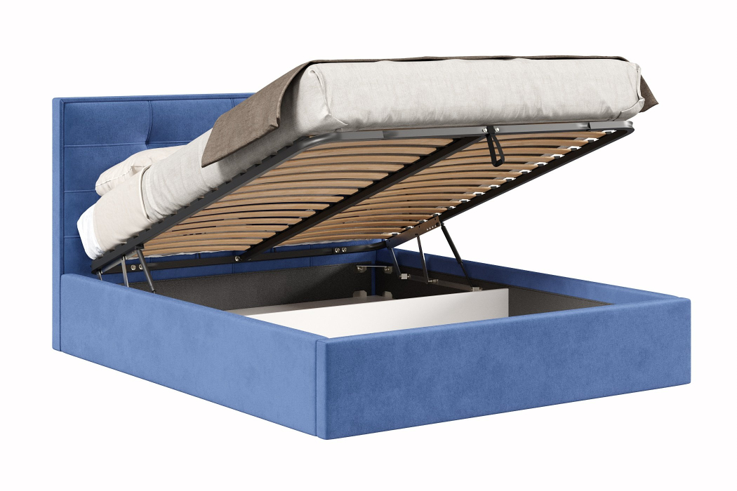 Мягкая кровать, Кровать Римини 1600 с подъёмным механизмом