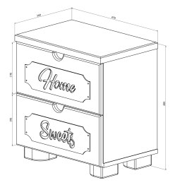 Тумба прикроватная ДримСтар ДС-14