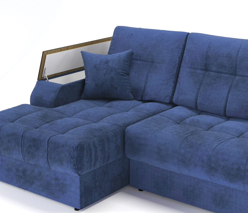 Диваны угловые в гостиную, Угловой диван-кровать Лас-Вегас левый, шенилл