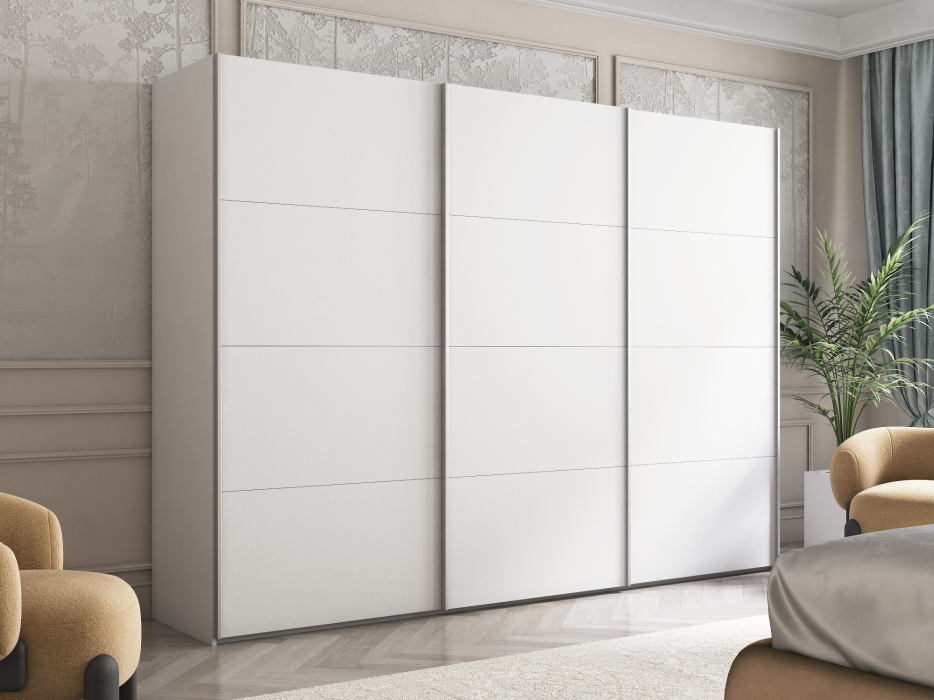 Шкафы-купе 3-х дверные, Шкаф-купе Эста ДСП+ДСП+ДСП 270х66х240