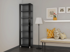 Открытые, Стеллаж модульный Универсальный 35х44х240 Черное стекло