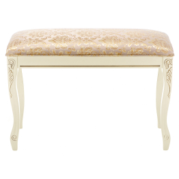 Банкетка Валентино (патина золото / бежевый)