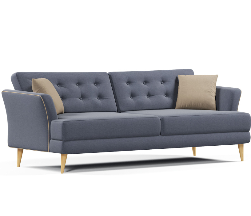 Диваны прямые, Диван прямой нераскладной Питсбург, велюр