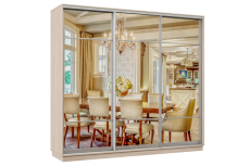 Шкафы-купе 3-х дверные, Шкаф-купе Премьер Лайт 58 (11;11;11) трехдверный