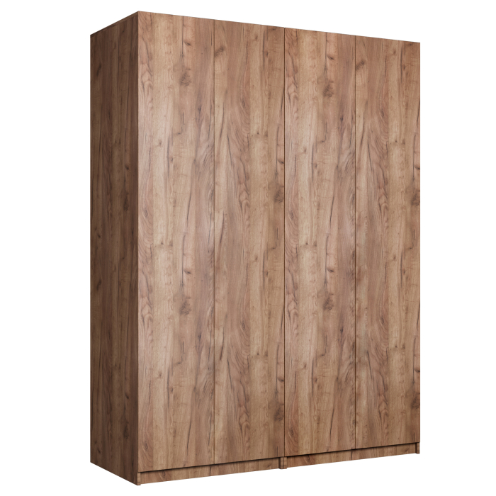 Шкафы распашные, Шкаф складной Е1 Локер ("Гармошка" с системой Push to Move/Левый162х52.5х220 см, с модулем