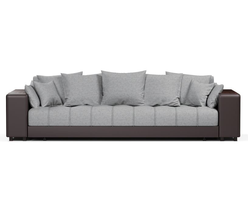 Диваны прямые, Диван прямой Дубай еврокнижка рогожка+экокожа