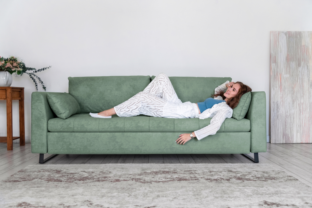 Диваны кровати со спальным местом, Прямой диван Marrit, велюр