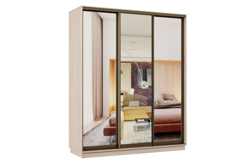 Шкафы-купе, Шкаф-купе Премьер 22 ясень шимо светлый