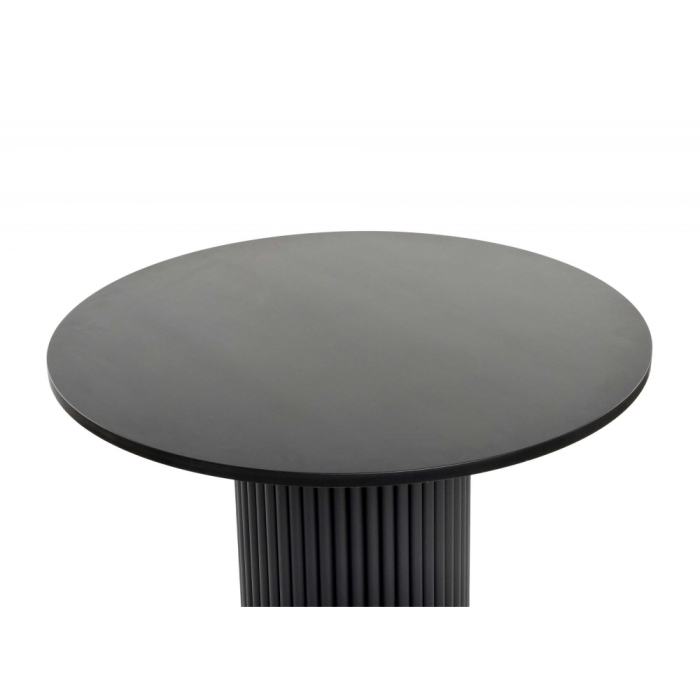 Обеденные столы, Деревянный стол Барел 90 (черные ноги)