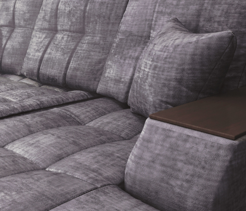 Диваны угловые в гостиную, Угловой диван-кровать Лас-Вегас правый, шенилл