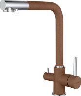 Смесители, Смеситель GranFest для кухни Г-обр с краном питьевой воды