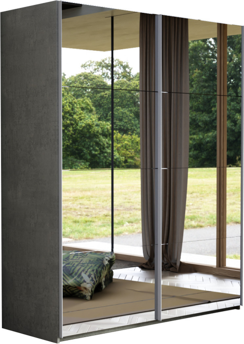 Шкафы-купе 2-х дверные, Шкаф-купе Эста Зеркало+Зеркало 160х66х240