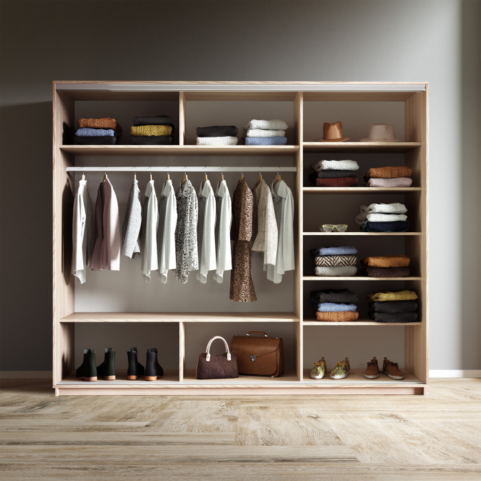 Шкафы-купе 3-х дверные, Шкаф-купе Экспресс 3-х дверный Фотопечать Квадрат Стекла 210х60х240