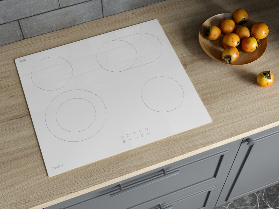 Встраиваемые варочные панели, Варочная панель электрическая EVELUX HEV 642 W