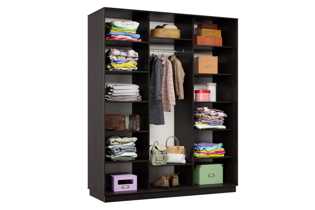 Шкафы-купе 3-х дверные, Шкаф-купе Премьер Лайт 30 (02;02;02) трехдверный