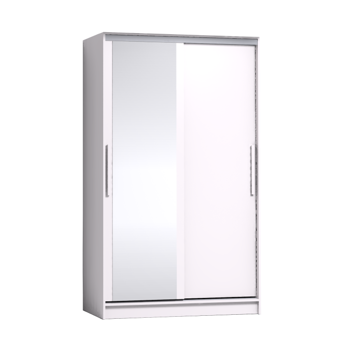 Шкафы-купе 2-х дверные, Шкаф-купе 2-дв  Strike 1200 зеркало/лдсп  (в2105*ш1232*г595)