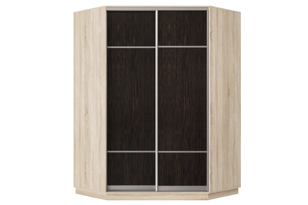 Угловые шкафы, Шкаф-купе Премьер Лайт 71 угловой (08;08) двухдверный